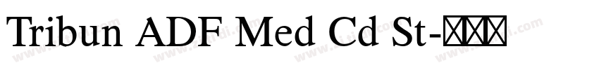 Tribun ADF Med Cd St字体转换 Tribun ADF Med Cd St字体转换